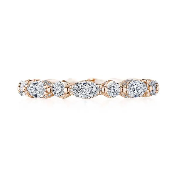 Marquise and Round Diamond Eternity Band Aires Jewelers Morris Plains, NJ
