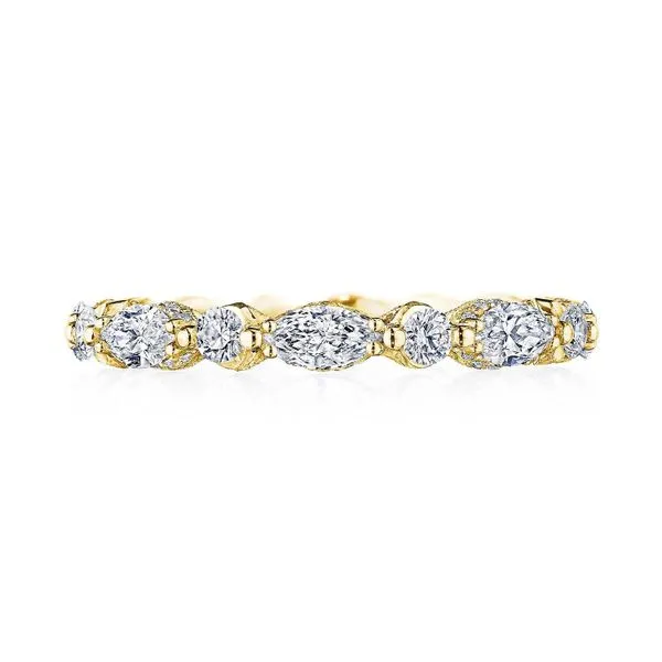 Marquise and Round Diamond Eternity Band Aires Jewelers Morris Plains, NJ