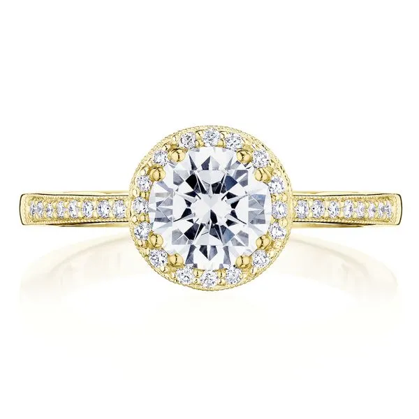 Round Bloom Engagement Ring Aires Jewelers Morris Plains, NJ