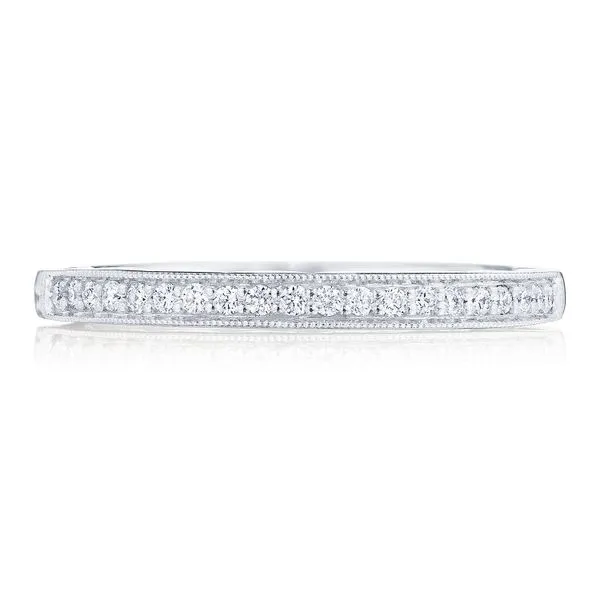 Pavé Diamond Wedding Band Aires Jewelers Morris Plains, NJ