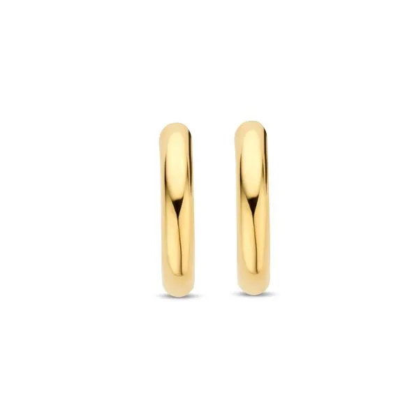 TI SENTO Small Hoops - 7812YS Image 2 Engelbert's Jewelers, Inc. Rome, NY