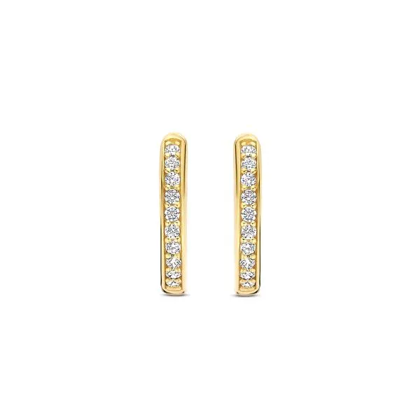 TI SENTO Small Hoops - 7812ZY Image 2 Engelbert's Jewelers, Inc. Rome, NY