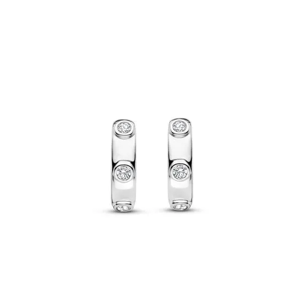 TI SENTO Huggie Hoops - 7953ZI Image 2 Engelbert's Jewelers, Inc. Rome, NY