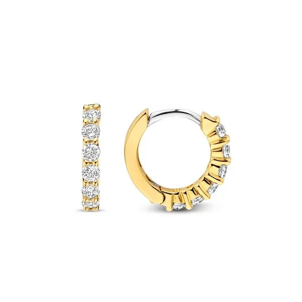 TI SENTO Huggie Hoops - 7956ZY Image 3 Graham Jewelers Wayzata, MN