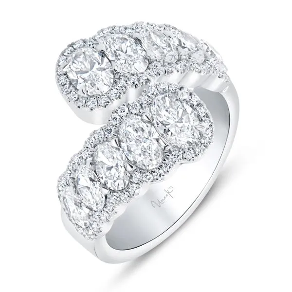 Uneek Signature Collection Bypass Oval Diamond Fashion Ring Quest Fine Jewelers Fairfax, VA