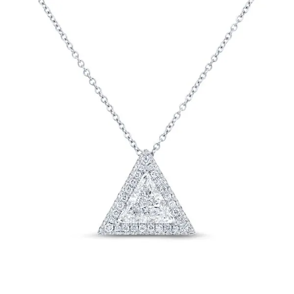 Uneek Signature Collection Halo Diamond Drop Pendant Mystique Jewelers Alexandria, VA