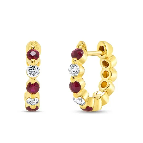 Uneek Precious Collection 1-Row Huggie Earrings Diamond Source Jewelers Greenwood Village, CO