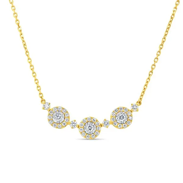 Uneek Three-Stone Fashion Necklace Quest Fine Jewelers Fairfax, VA