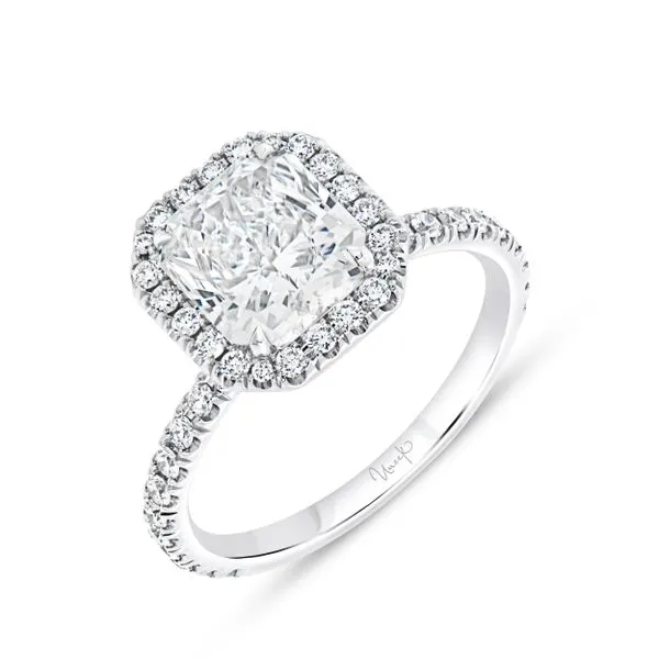 Uneek Signature Collection Halo Diamond Engagement Ring Diamond Source Jewelers Greenwood Village, CO