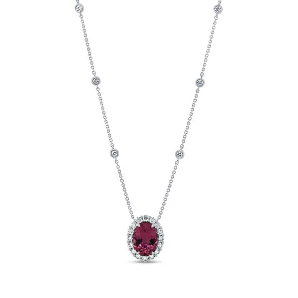 Uneek Precious Collection Rubellite Drop Pendant Aires Jewelers Morris Plains, NJ