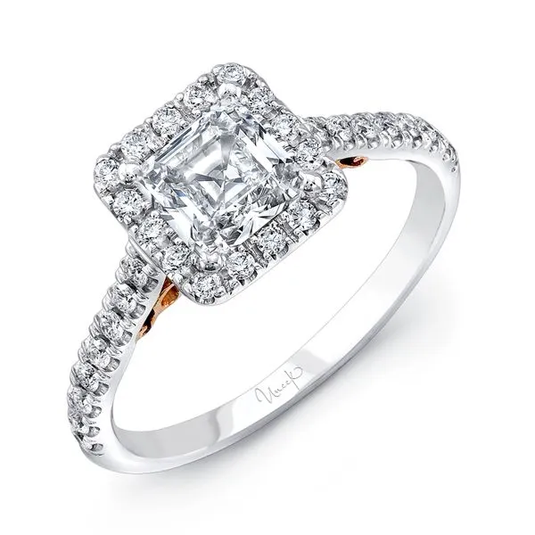 Uneek Amore Collection Halo Princess Engagement Ring Diamond Source Jewelers Greenwood Village, CO