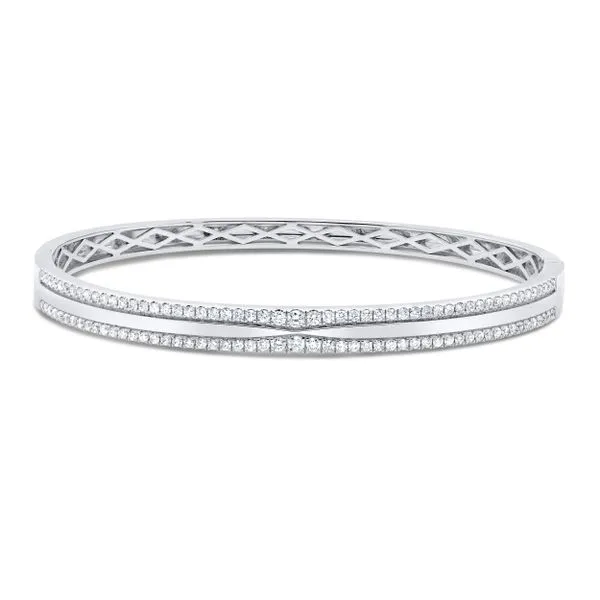 Uneek Alexandria Collection 2-Row Clasp Bangle Quest Fine Jewelers Fairfax, VA