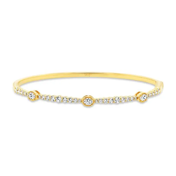 Uneek Timeless Collection Bezel Clasp Bangle Diamond Source Jewelers Greenwood Village, CO