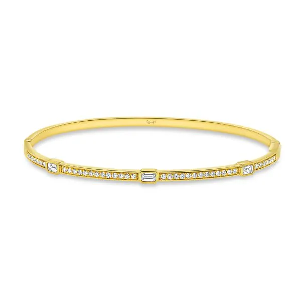 Uneek Alexandria Collection Bezel Clasp Bangle Diamond Source Jewelers Greenwood Village, CO