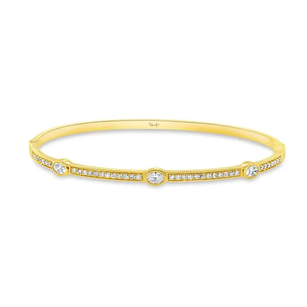 Uneek Alexandria Collection Bezel Clasp Bangle Diamond Source Jewelers Greenwood Village, CO