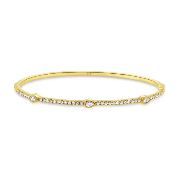 Uneek Alexandria Collection Bezel Clasp Bangle Tracy Jewelers Spokane, WA