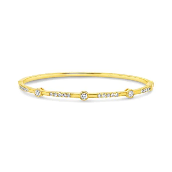 Uneek Alexandria Collection Bezel Clasp Bangle Diamond Source Jewelers Greenwood Village, CO