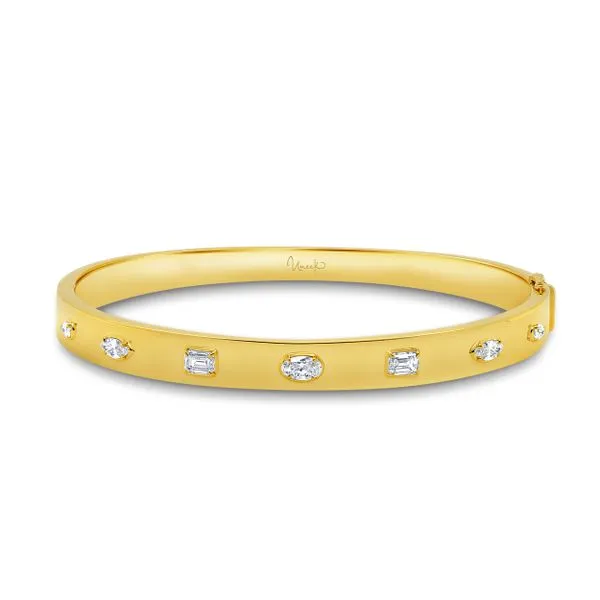 Uneek Alexandria Collection Bezel Clasp Bangle Diamond Source Jewelers Greenwood Village, CO