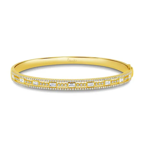 Uneek Alexandria Collection Bezel Clasp Bangle Diamond Source Jewelers Greenwood Village, CO