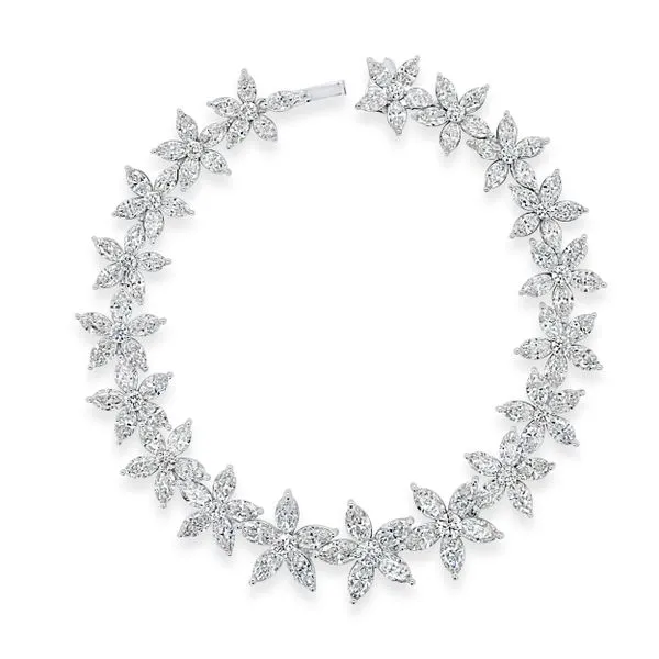 Uneek Signature Collection Floral Link Bracelet Aires Jewelers Morris Plains, NJ