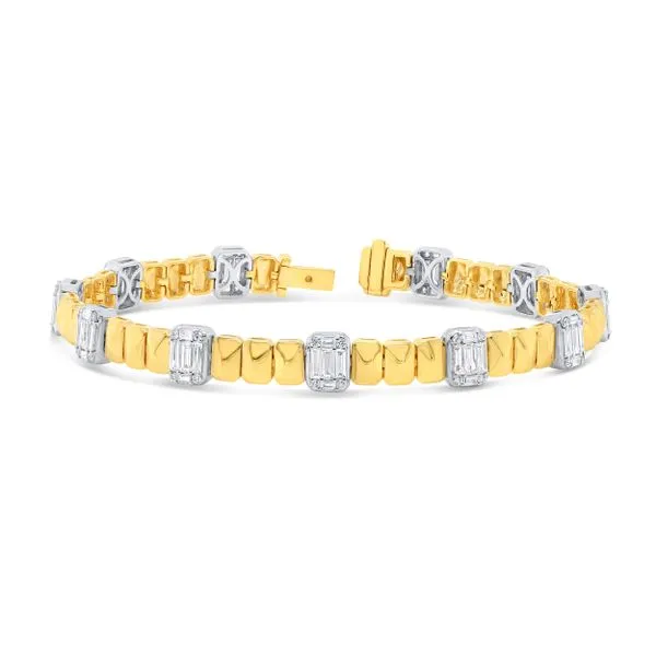 Uneek Alexandria Collection Bezel Link Bracelet Tracy Jewelers Spokane, WA