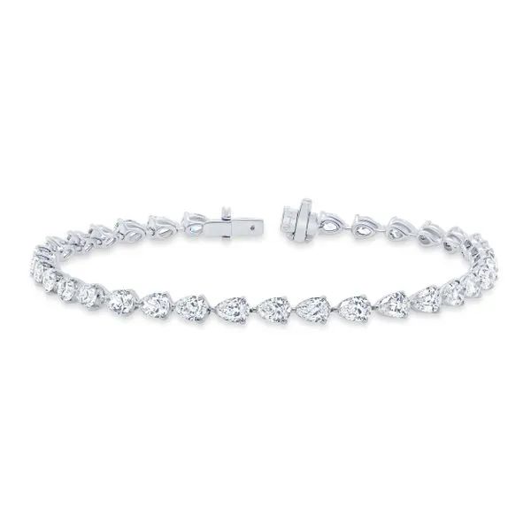 Uneek Signature Collection Pear Diamond Link Bracelet Diamond Source Jewelers Greenwood Village, CO