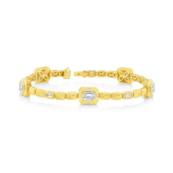 Uneek Legacy Collection Bezel Link Bracelet Quest Fine Jewelers Fairfax, VA