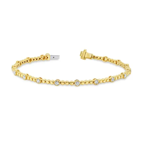 Uneek Cascade Collection Bead Link Bracelet Diamond Source Jewelers Greenwood Village, CO