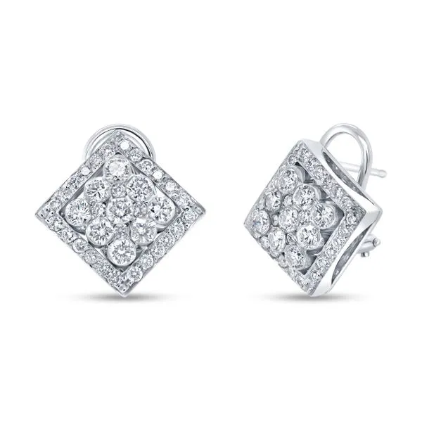 Uneek Cluster Stud Earrings Quest Fine Jewelers Fairfax, VA