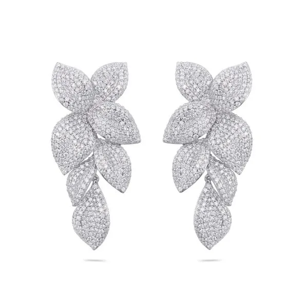 Uneek Signature Collection Floral Chandelier Earrings Quest Fine Jewelers Fairfax, VA