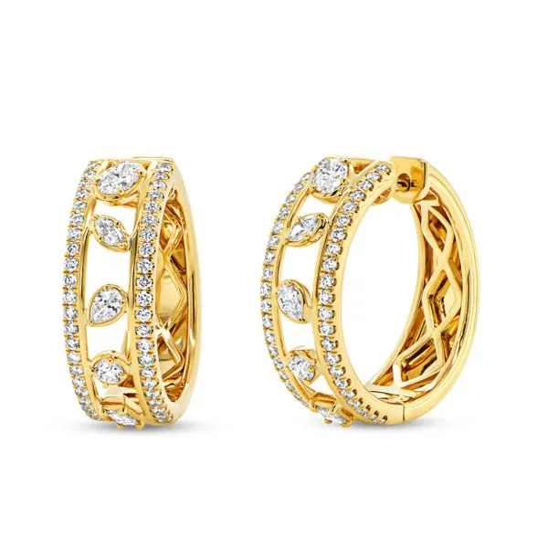 Uneek Alexandria Collection Huggie Earrings Diamond Source Jewelers Greenwood Village, CO
