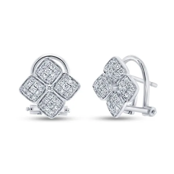 Uneek Motif Collection Clover Stud Earrings Diamond Source Jewelers Greenwood Village, CO