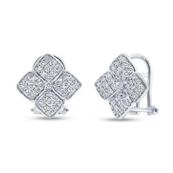 Uneek Motif Collection Clover Stud Earrings Diamond Source Jewelers Greenwood Village, CO