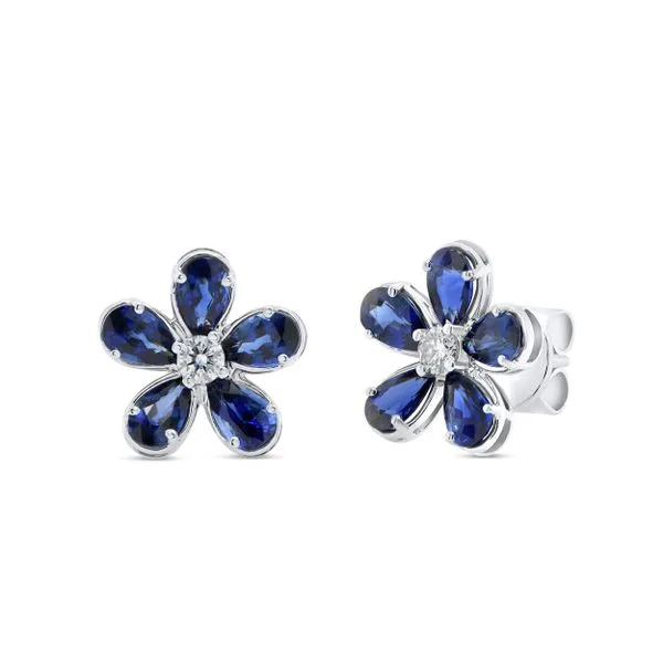 Uneek Precious Collection Floral Stud Earrings Quest Fine Jewelers Fairfax, VA