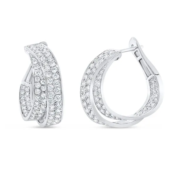 Uneek Gatsby Collection Huggie Earrings Quest Fine Jewelers Fairfax, VA