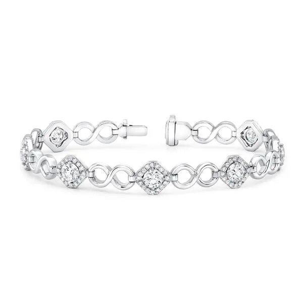 Uneek Signature Collection Halo Link Bracelet Quest Fine Jewelers Fairfax, VA