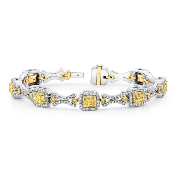 Uneek Natureal Collection Halo Link Bracelet Diamond Source Jewelers Greenwood Village, CO