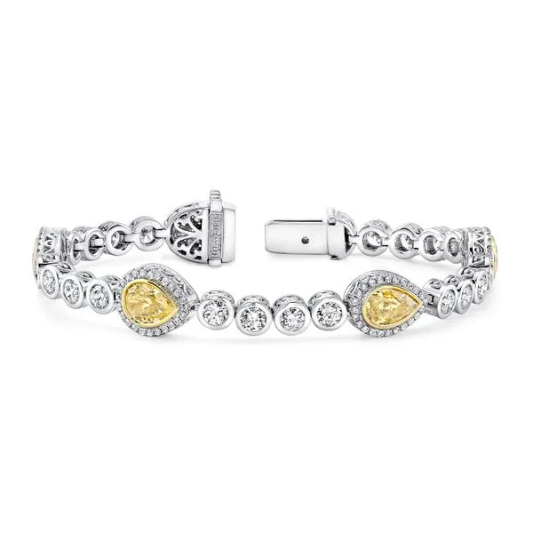 Uneek Natureal Collection Halo Link Bracelet Diamond Source Jewelers Greenwood Village, CO