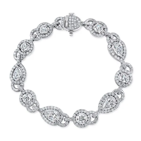 Uneek Signature Collection Halo Link Bracelet Quest Fine Jewelers Fairfax, VA