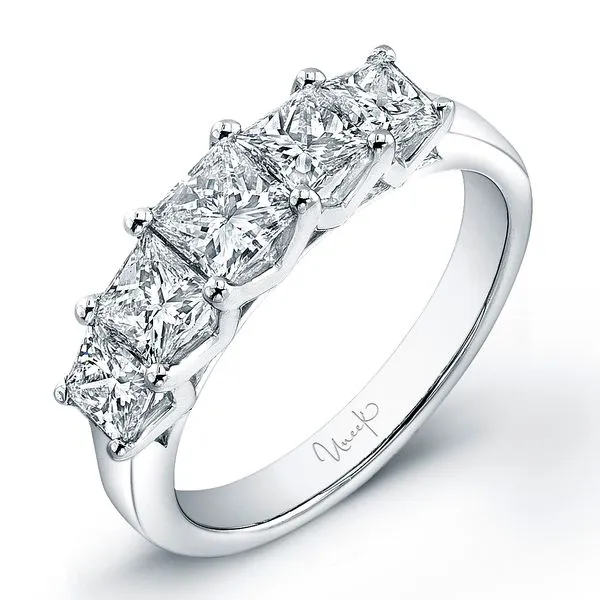 Uneek Timeless Collection Five-Stone Princess Diamond Anniversary Ring Diamond Source Jewelers Greenwood Village, CO