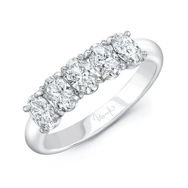 Uneek Timeless Collection Five-Stone Oval Anniversary Ring Diamond Source Jewelers Greenwood Village, CO