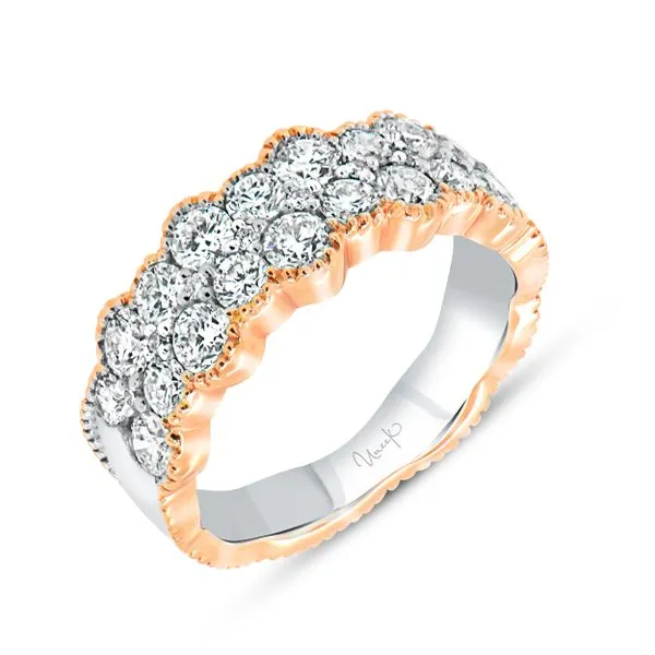 Uneek Lace Collection Double-Row Fashion Ring Diamond Source Jewelers Greenwood Village, CO
