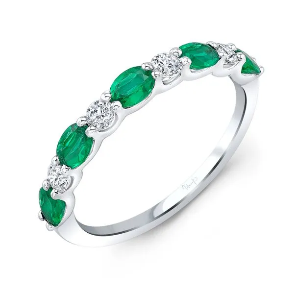 Uneek Precious Collection Round Emerald Stackable Ring Diamond Source Jewelers Greenwood Village, CO