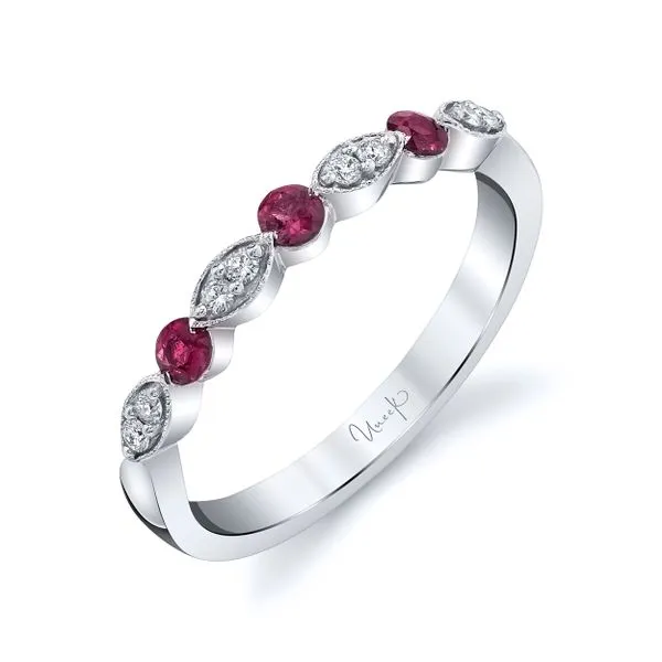Uneek Precious Collection 1-Row Round Ruby Stackable Ring Diamond Source Jewelers Greenwood Village, CO
