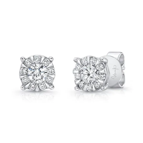 Uneek Halo Stud Earrings Diamond Source Jewelers Greenwood Village, CO