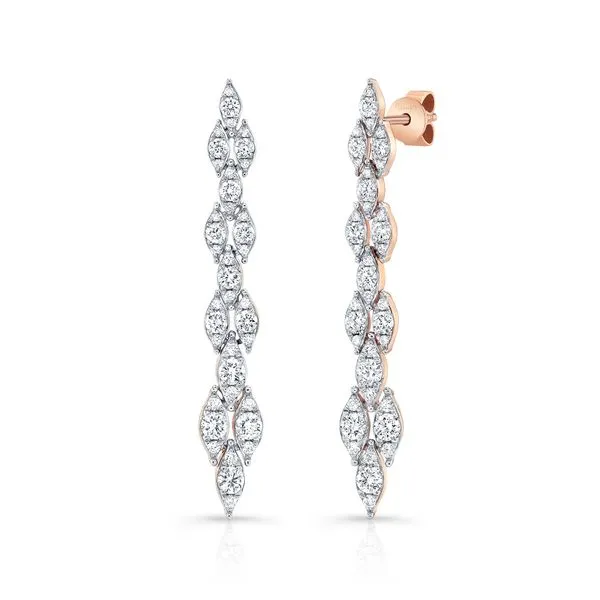 Uneek Gatsby Collection Dangle Earrings Diamond Source Jewelers Greenwood Village, CO