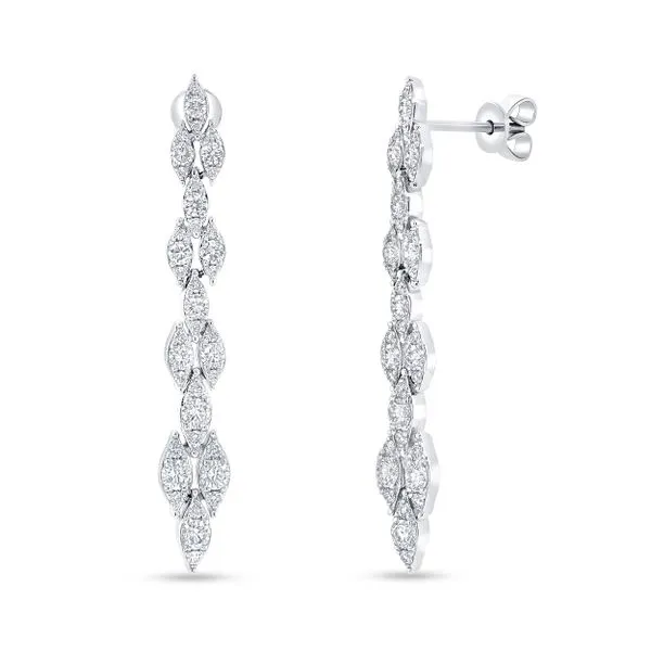 Uneek Gatsby Collection Dangle Earrings Quest Fine Jewelers Fairfax, VA