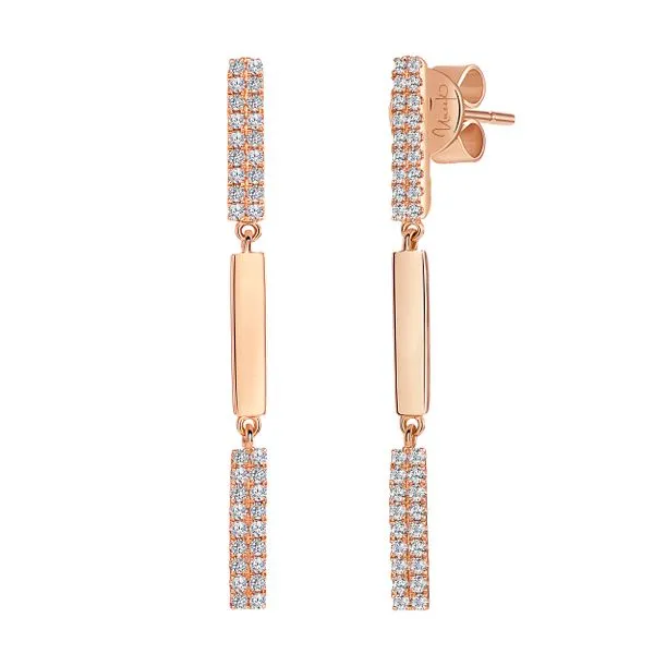 Uneek Gatsby Collection Dangle Earrings Quest Fine Jewelers Fairfax, VA