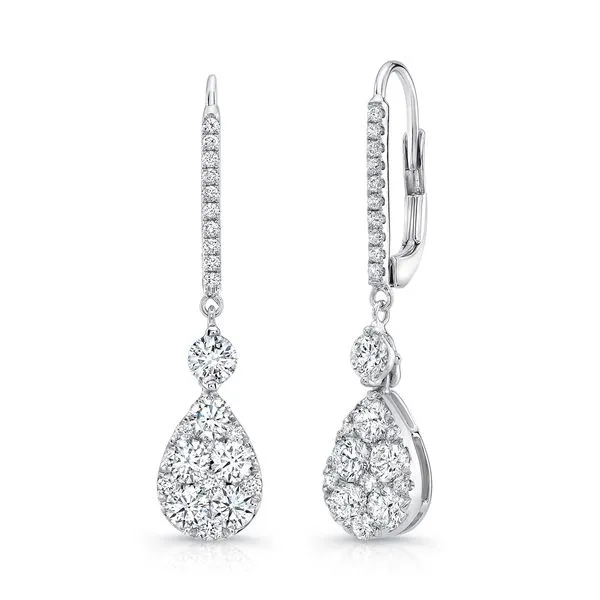 Uneek Cluster Dangle Earrings Diamond Source Jewelers Greenwood Village, CO