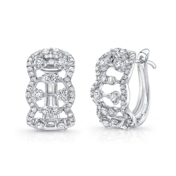 Uneek Lace Collection Huggie Earrings Diamond Source Jewelers Greenwood Village, CO